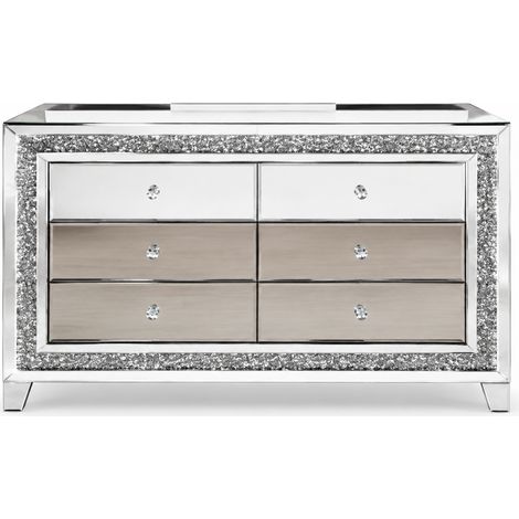 Commode Miroir et LED 6 tiroirs (1/5)