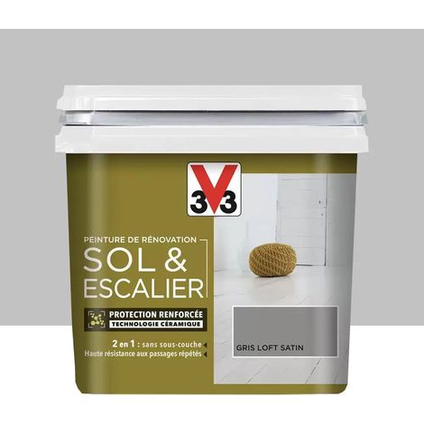 Peinture De Rénovation V33 Sol & Escalier Gris Loft 0,75 L