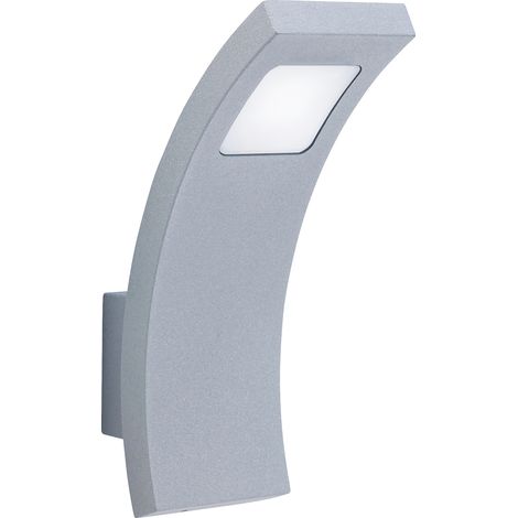 LedsC4 Applique Ip44 Sharpe Led 3W Blanc Neutre - 4000K Gris 170Lm (1/5)