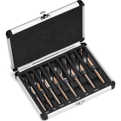 Coffret de 8 forets Silver & Deming à queue réduite (1/5)