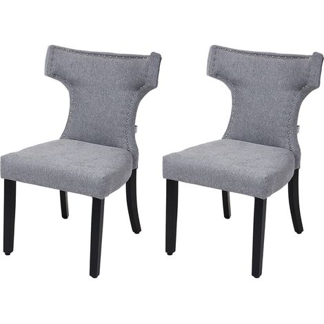 Set of 2 Upholstered Dining Chairs (1/4)