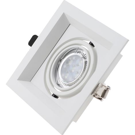 Projecteurs Spot Encastrable GU10 Set, 10 Pièces  blanc ,Avec Douille  GU10 Pour Lampes, Rond, Ø 80mm, Pour Lampes A LED Ou Halogènes --Source lumineuse non incluse