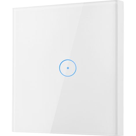 Interrupteurs muraux intelligents tactiles en verre avec télécommande Wi-Fi pour Google Home/Alexa (UE 110-240 V)