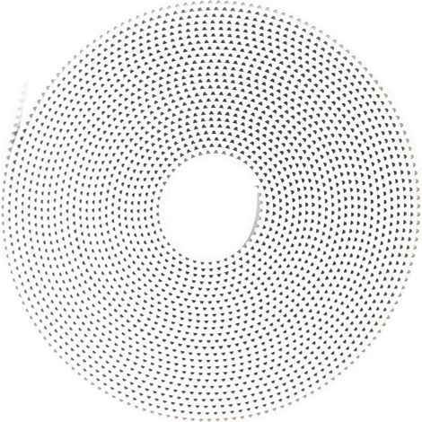 Courroie synchrone blanche 2GT6mm antidérapante à dents crantées avec âme en acier (5 mètres) (1/5)