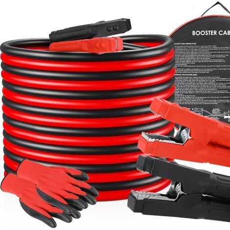 Starthilfekabel 6m 50mm² 3000A mit Handschuhen für PKW & LKW