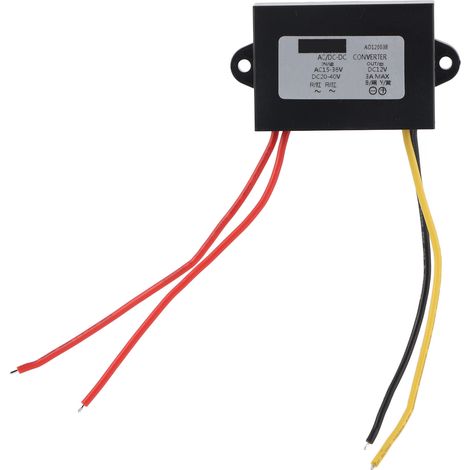 Alimentation convertisseur 24V CA vers 12V CC 3A pour autoradio, régulateur de tension. (1/5)