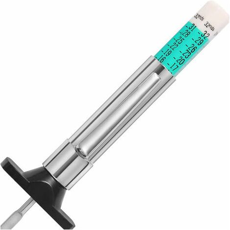 Jauge Profondeur Pneu,Jauge de Profondeur pneu de Bande de roulement de Pneu , jauge profondeur pneu,Jauges de profondeur pneus à Code Couleur Intelligent à 6 côtés , 25 MM / 32nds (1/5)