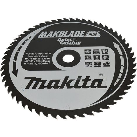 Makita MAKBLADE Plus Sägeblatt 350x30x56Z - B-33510 (1/2)