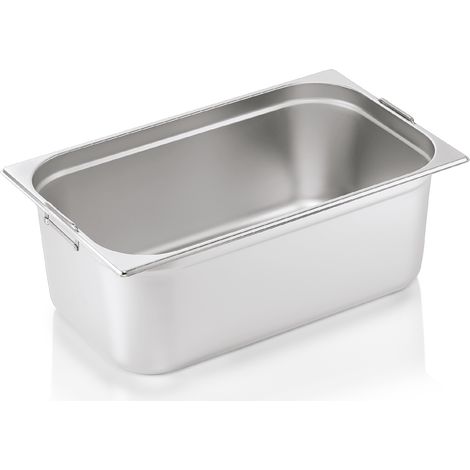 Bac inox GN 1/1 H 200 mm 28 ltr poignées rabattables GN CORE - Was Germany
