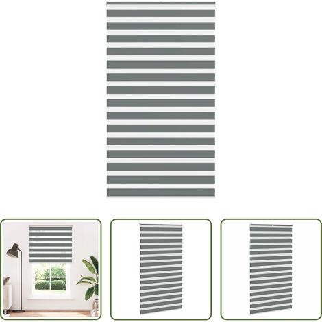 Doppelrollo -  Doppelrollo Dunkelgrau 135x230 cm Stoffbreite 130,9 cm Polyester (1/5)