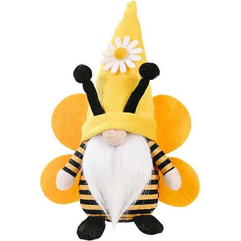 Décoration de printemps pour Pâques : abeille gnome lutin suédois étagère plateau à étages - A (1/5)