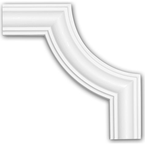 Escuadra 152322 Profhome Elemento decorativo estilo Neoclasicismo blanco (1/4)