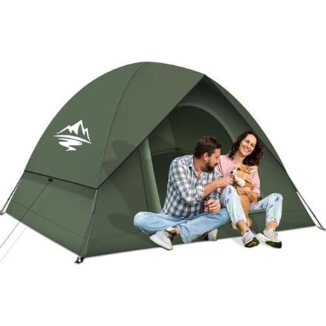 Tente de camping 2-3 personnes, tente dôme ultralégère, imperméable et coupe-vent, 3-4 saisons, petite taille, idéale pour la randonnée, le camping et les activités de plein air.