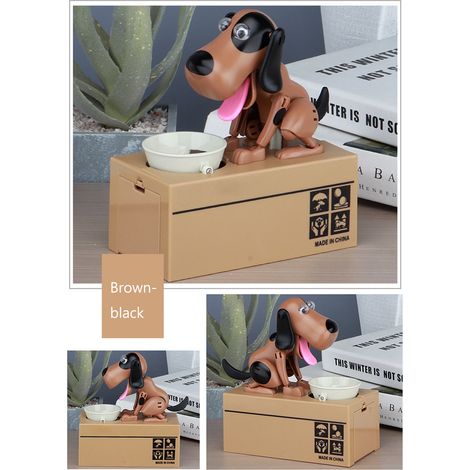 Niedliches Hunde-Sparschwein, cleveres Katzen-Sparschwein, Spardose für Kinder, pädagogisches Spar-Deko-Element (1/5)