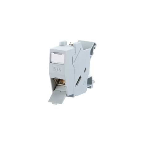 BTR NETCOM Hutschienenmodul,Kat.6 1xRJ45,inkl. Modul TN E-DATmod-REG-lgr
