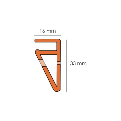 Lot de 10 Rail hung PVC Réno pré-percé