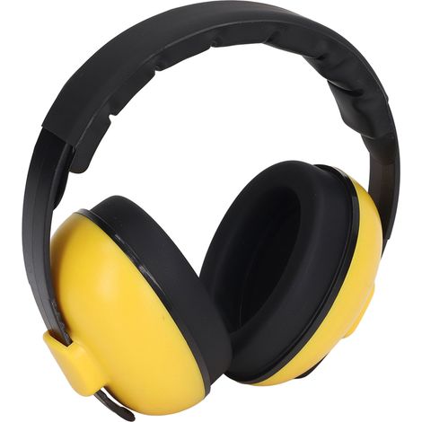 Casque antibruit jaune, protection auditive confortable, réduction du bruit NRR 31 dB (1/5)