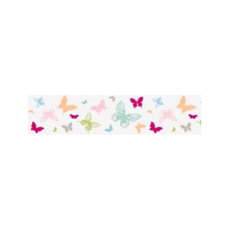 Cinta adhesiva para ventanas de 2 m con dise帽o de mariposas.