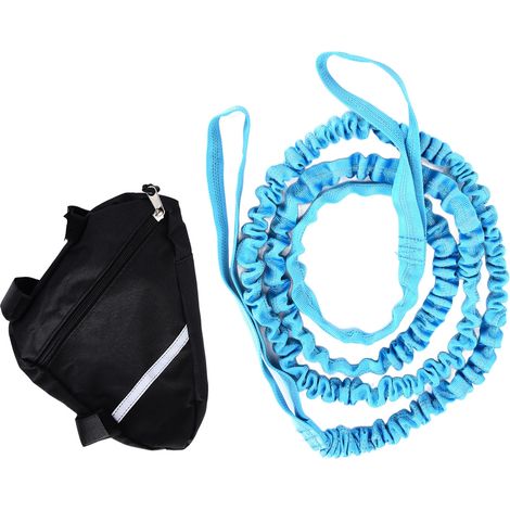 Corde de traction en nylon réglable et robuste pour vélo, portable et idéale pour le cyclisme en plein air - Bleu (1/5)