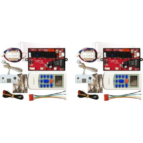 2x LILYTECH ZL-U03DM, Universelles Klimaanlagen-Steuerungssystem, Universeller Klimaanlagenregler, One/C Fernbedienungsplatine, Lilytech