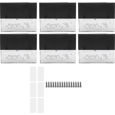 6 pièces d'énergie solaire extérieure LED à couleur changeante lumières de marche pour escalier balcon clôture Patio jardin