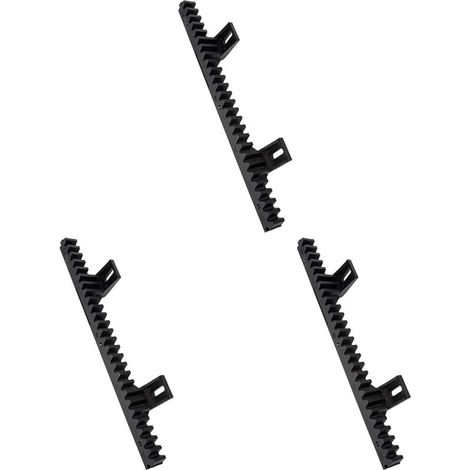 Bardusch-Crémaillère 34 cm nylon/aciers – Visserie fournie, compatible portail coulissant, lot de 3 unités (1/4)
