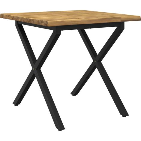 Live Edge Esstisch 60 x 55 x 75 cm Massivholz Akazie vidaXL (1/5)