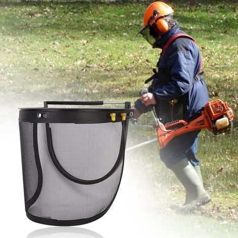 Vollflächige Sicherheits-Gesichtsmaske mit Visier für Forst- und Gartenarbeit – Augenschutz (1/5)
