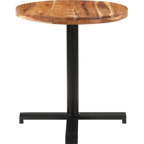 Maison Exclusive - Table de bistro Ronde Ø70x75 cm Bois d'acacia massif (1/5)