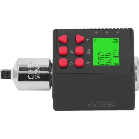 Adaptateur de torsion numérique 1/2 pouce 3,4-340 Nm Convertisseur de clé dynamométrique électronique haute précision avec adaptateurs 3/8 pouce et 1/4 pouce (1/5)