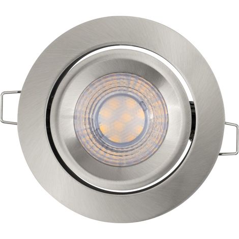 OSRAM spots encastrables gradables en continu par interrupteur mural, en aluminium, avec module LED et driver intégrés, protection IP20, pour applications intérieures comme plafonds suspendus (1/4)