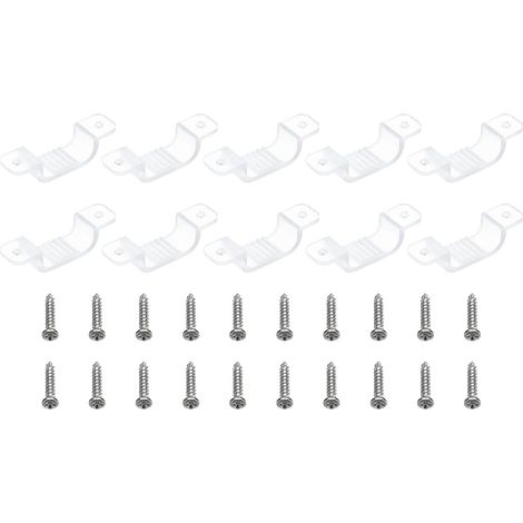 50 x Translucent LED Strip Clips for 15 mm-17 mm (1/5)