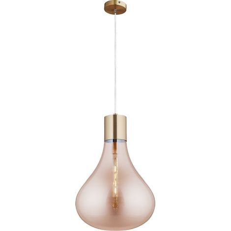 Hängelampe Lumineca Triz 40x50 cm Farbe Bernstein