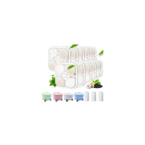 Lot de 16 filtres triple action pour fontaine à eau Catit PIXI – 2 tuyaux supplémentaires – Filtration charbon actif et résine échangeuse d'ions (1/5)