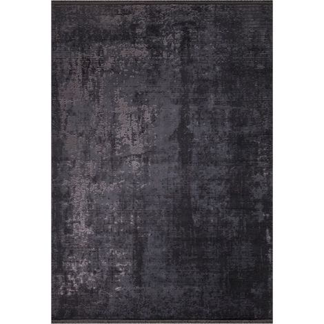 Tappeto antiscivolo vintage bambù colore antracite 160x230 (1/3)