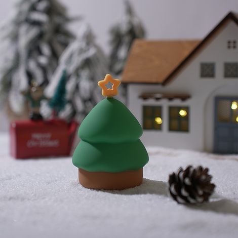 Jolie veilleuse sapin de Noël - LED, dégradé, décoration de fête. 2 modes (fixe/7 couleurs). Pour la chambre, la table de chevet, la chambre des enfants, le couloir, la salle de bain, le bureau, l'éco