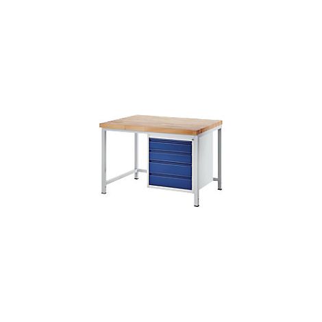 Banco de trabajo  bastidor modular  4 cajones de tamaño L 