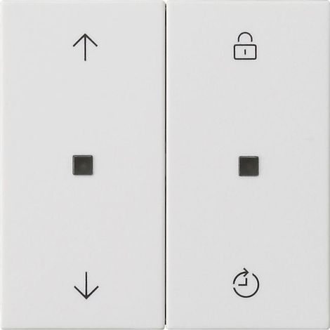 Gira Bedienaufsatz Memory System 3000, System 55, Reinweiß seidenmatt, 536327