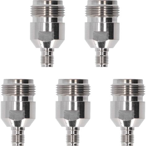Adaptateur kit 5 pièces connecteur RF coaxial N femelle vers SMA femelle, convertisseur coaxial, embase N-SMA, lot de 5 raccords. (1/5)