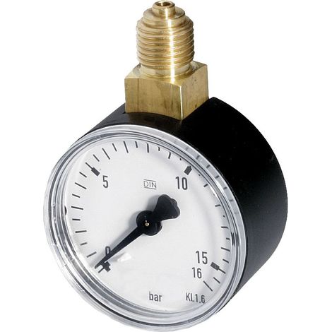 Manometer M08 G 1/4, 50mm, oben, Teilung 0-16bar