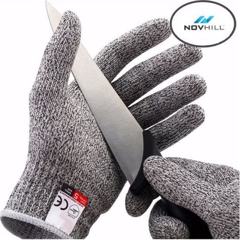 Gants de Cuisine - Novhill - L - Résistant aux coupures - Antidérapant - Lavable (1/4)