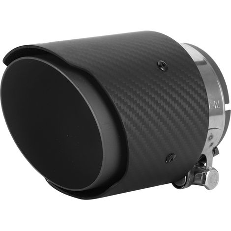 Punta de escape de fibra de carbono negro mate, entrada de 80 mm, salida de 101 mm, para Mazda CX-5 CX-4, tubo de 76 mm (1/4)