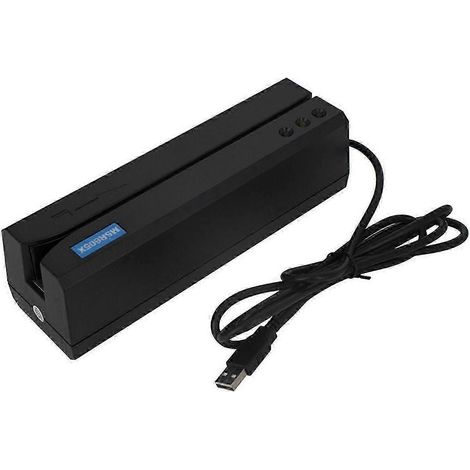 Lecteur/graveur/encodeur de cartes à bande magnétique MSR605X (compatible avec les modèles MSR206, MSR605, MSR606, MSRX6 et MSRX6BT).