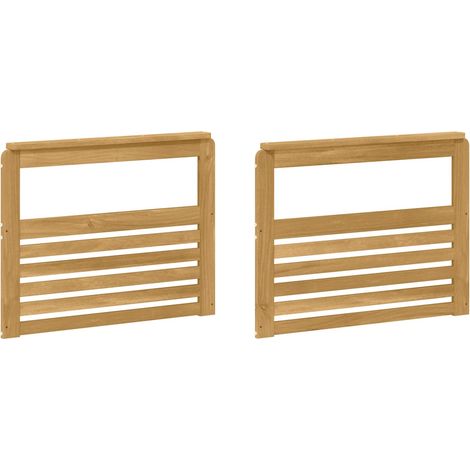 Módulo de Descansabrazos 2 pcs Blanco 79 x 6 x 61 cm vidaXL (1/5)