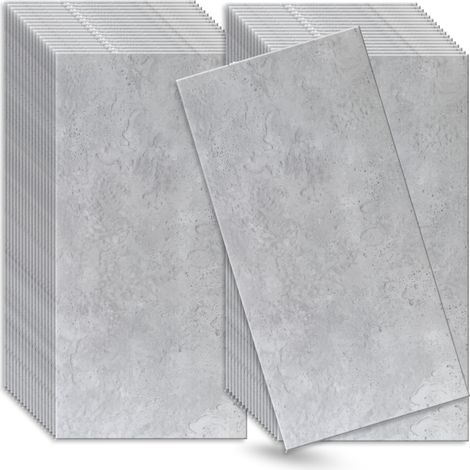 Verdico 3D Panneaux muraux Polystyrne - Gris - 100x50 Cm - 40 pices - Béton Architectural - 20 m2 - Panneaux de plafond