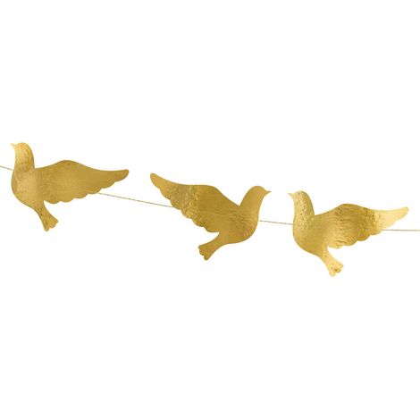 Taubengirlande, gold, 112cm (1/5)
