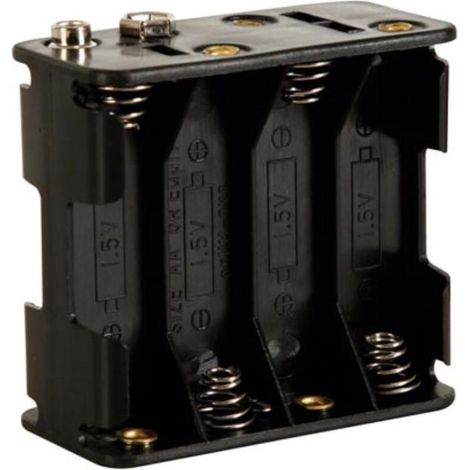 Coupleur Piles AA - 8 Positions - Contacts A Pression - Pour Projets Electroniques - 1 Unite