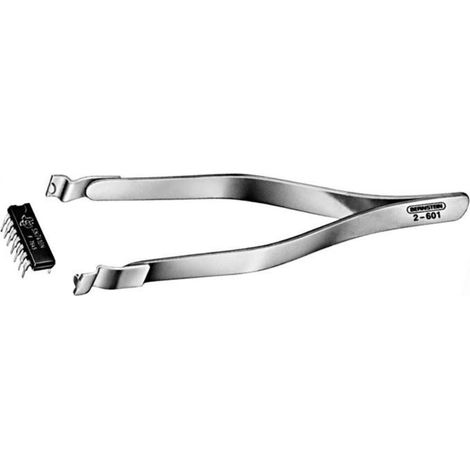 Pinzas de precisión Bernstein 2-601 acero 125 mm ergonómicas