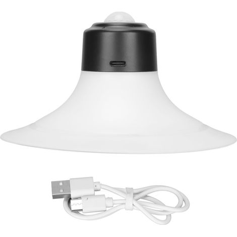 Lampe LED infrarouge à capteur de mouvement, rechargeable USB, capteur 5-7m, lampe à adsorption magnétique, veilleuse écologique recyclable (1/5)
