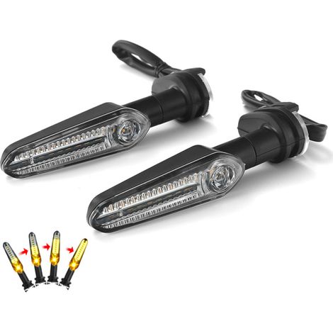 Intermitentes LED para motocicleta compatibles con YAMAHA MT07, Tenere 700, XJ6, FZ6, MT09, Tracer 900, MT10, MT03, FZ25, par de luces de posición